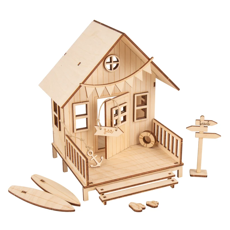Holzbausatz Strandhaus