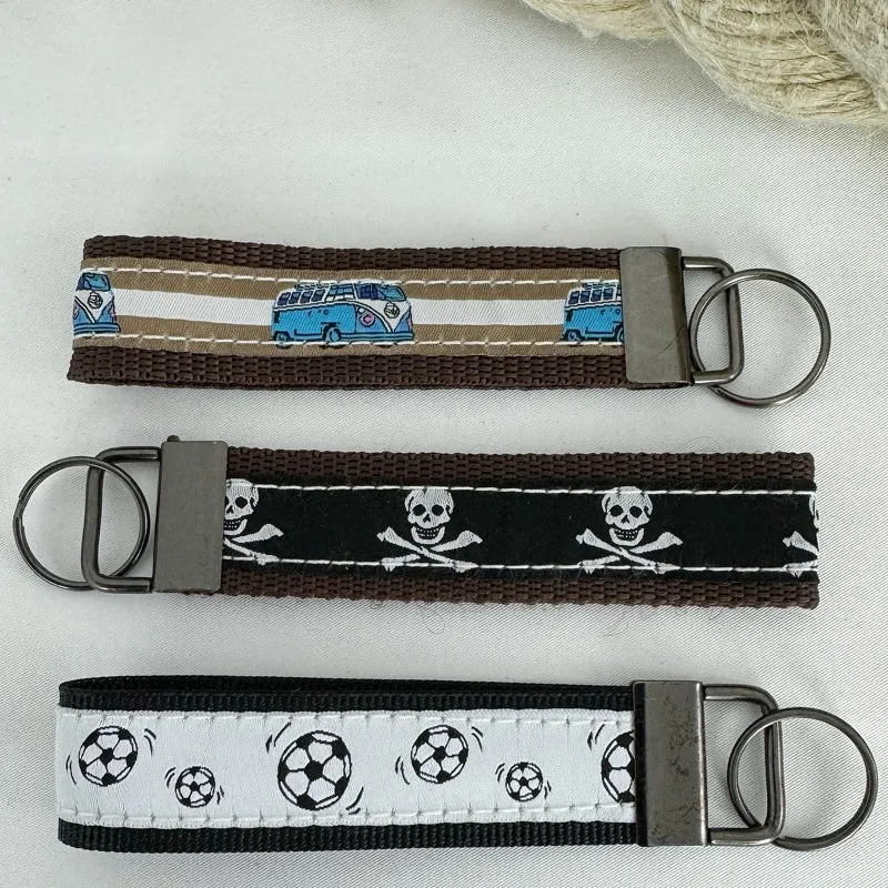 3er Set Schlüsselanhänger Elche, Fussbälle, Skuls