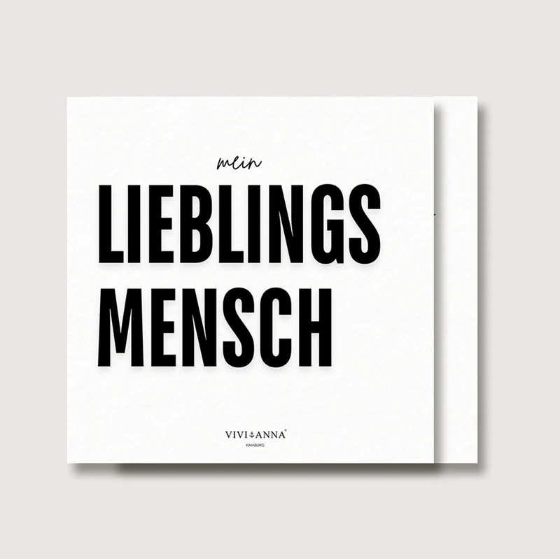 Grußkarte für deinen Lieblingsmensch