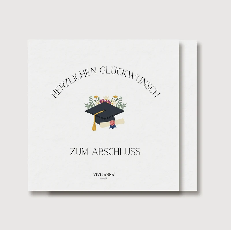 Grußkarte zum Abschluss