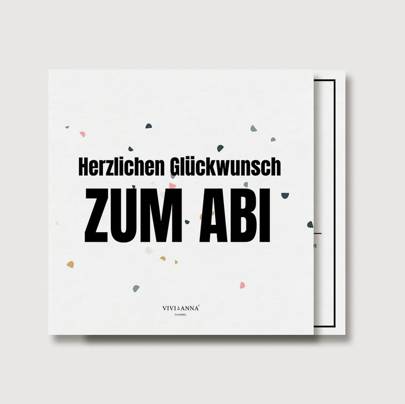 Grußkarte zum Abitur