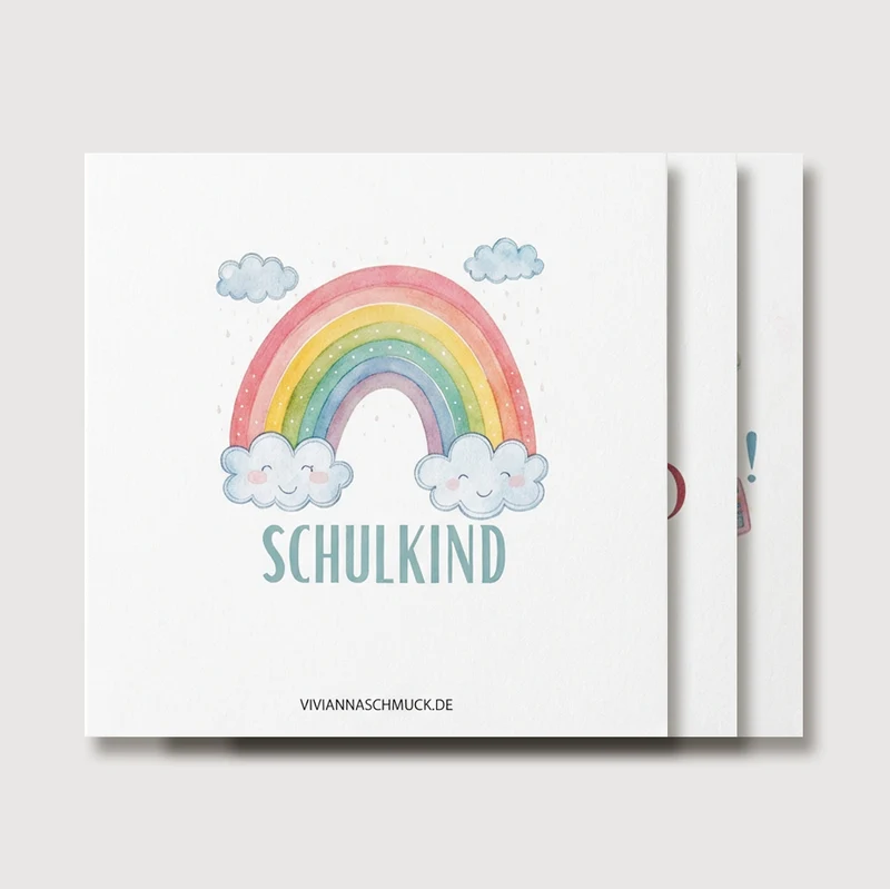 Grußkarte zur Einschulung