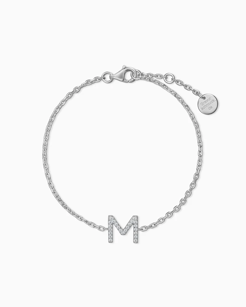 Buchstaben Armband Zirkonia