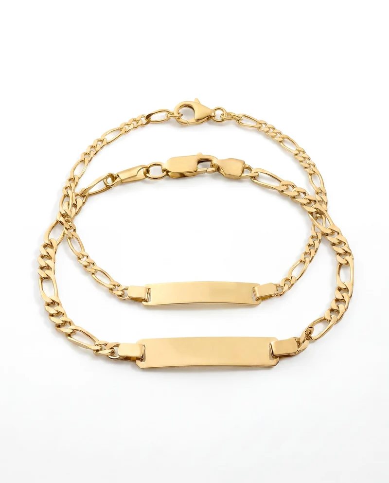 Partner Armbänder Gravurarmband Figaro