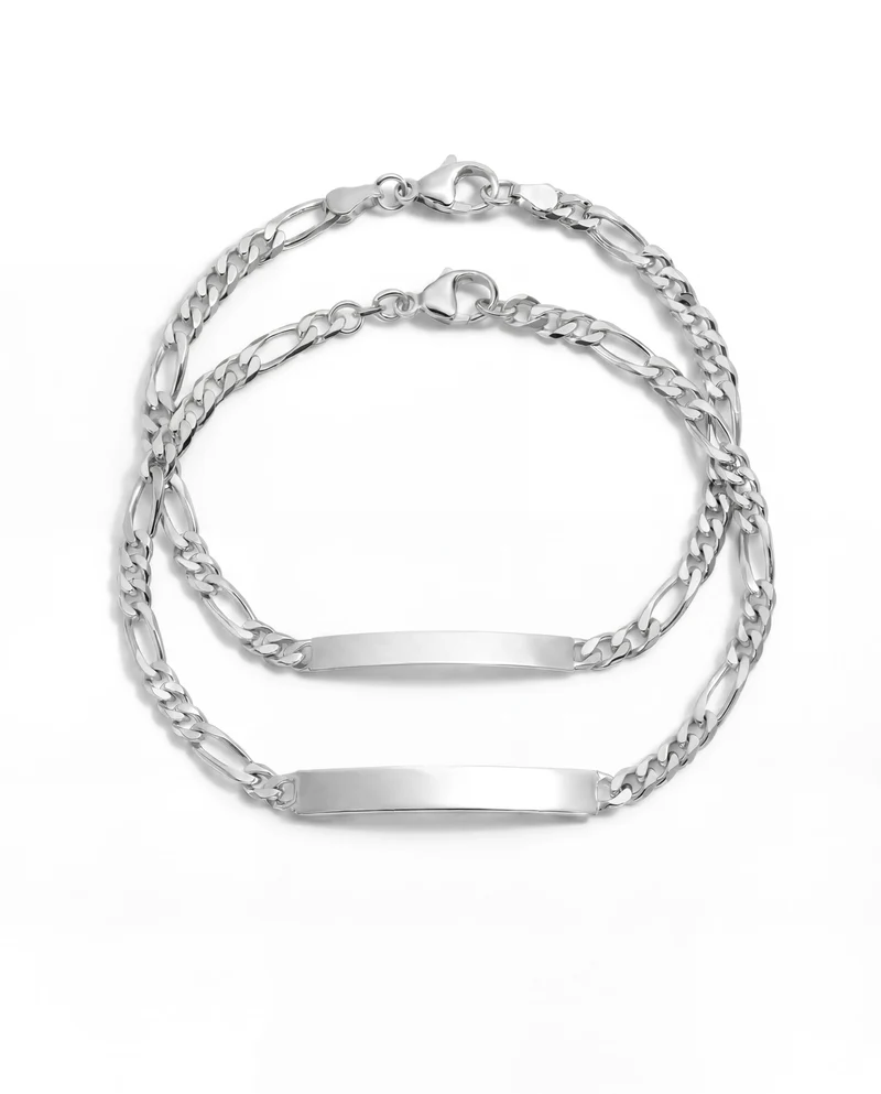 Partner Armbänder Gravurarmband Figaro