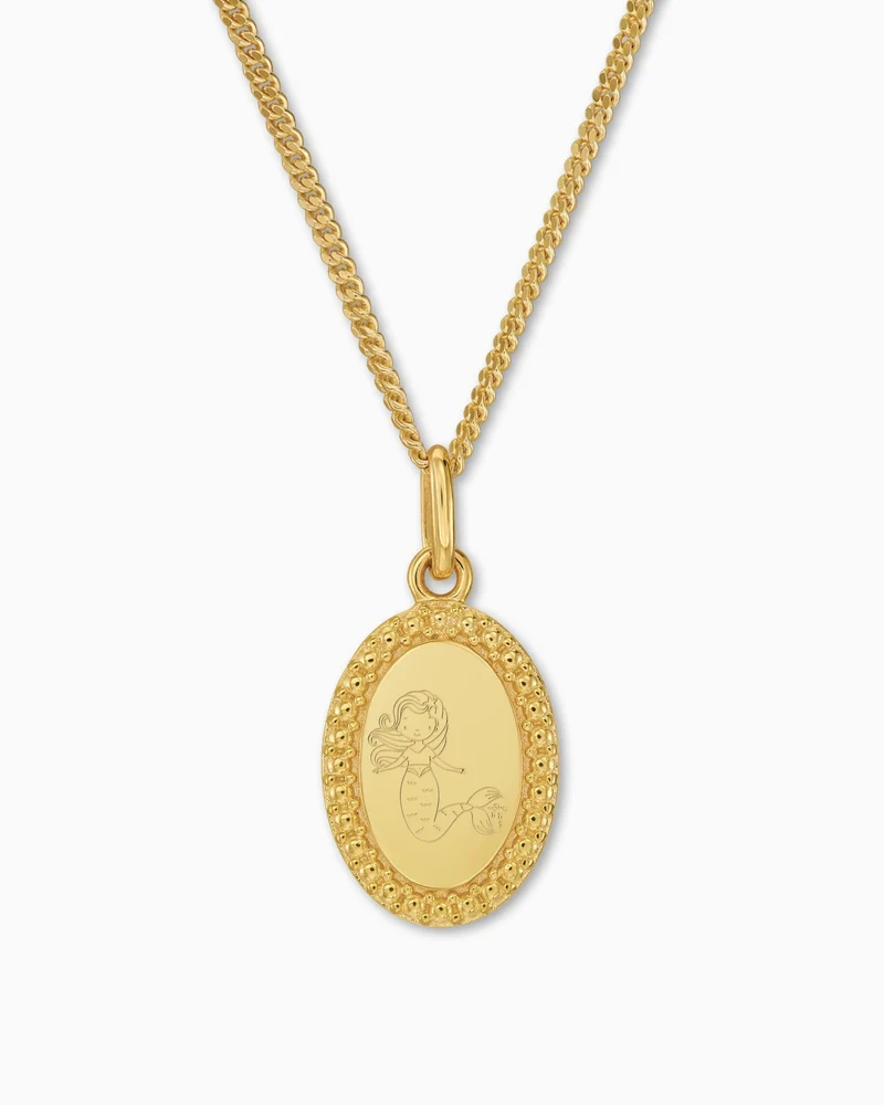 Kindersymbole Gravurplatten Halskette Anhänger Oval