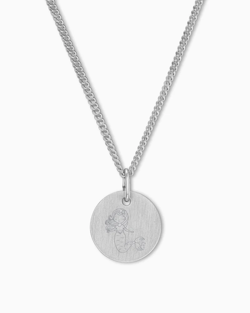 Kindersymbole Gravurplatte Halskette Anhänger Rund 12mm