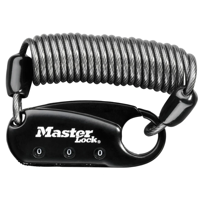 60mm set your own combination backpack lock; black
