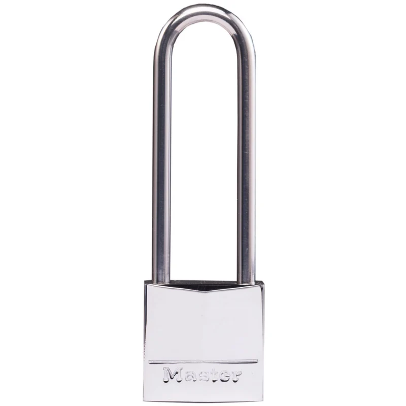 30mm wide nickel plated solid brass padlock with 64mm long shackle