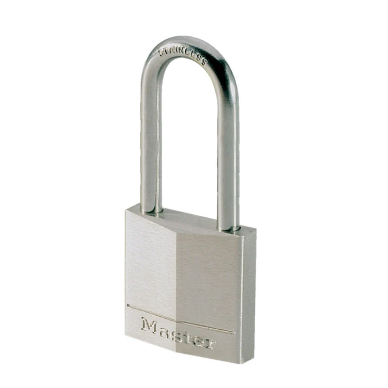 40mm wide nickel plated solid brass padlock with 52mm long shackle
