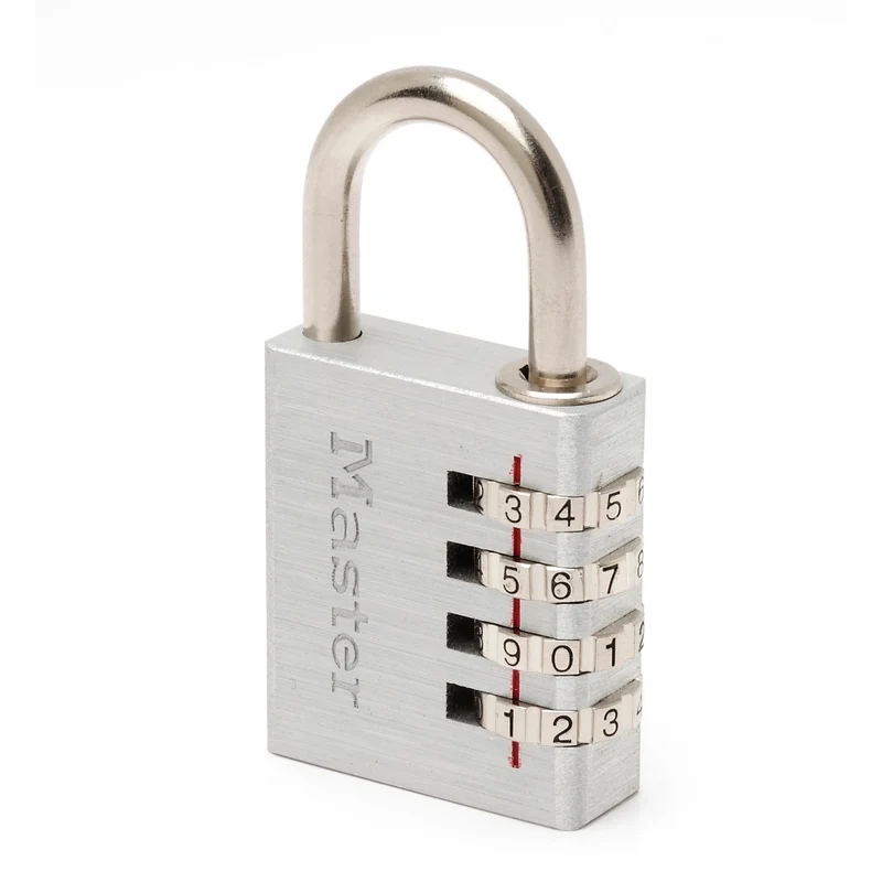 40mm wide set your own combination aluminum body padlock