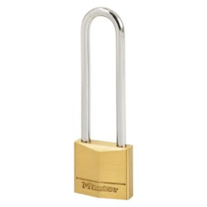 30mm wide solid brass body padlock with 64mm long shackle
