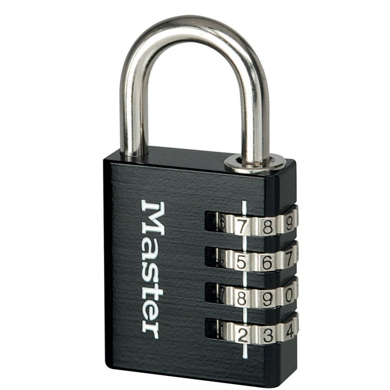 40mm set your own combination padlock; black