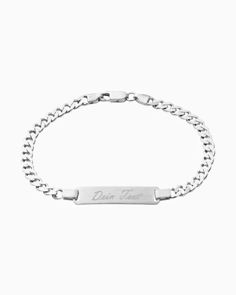 Gravurarmband Gravurplatte Panzer ID-Armband Mattiert