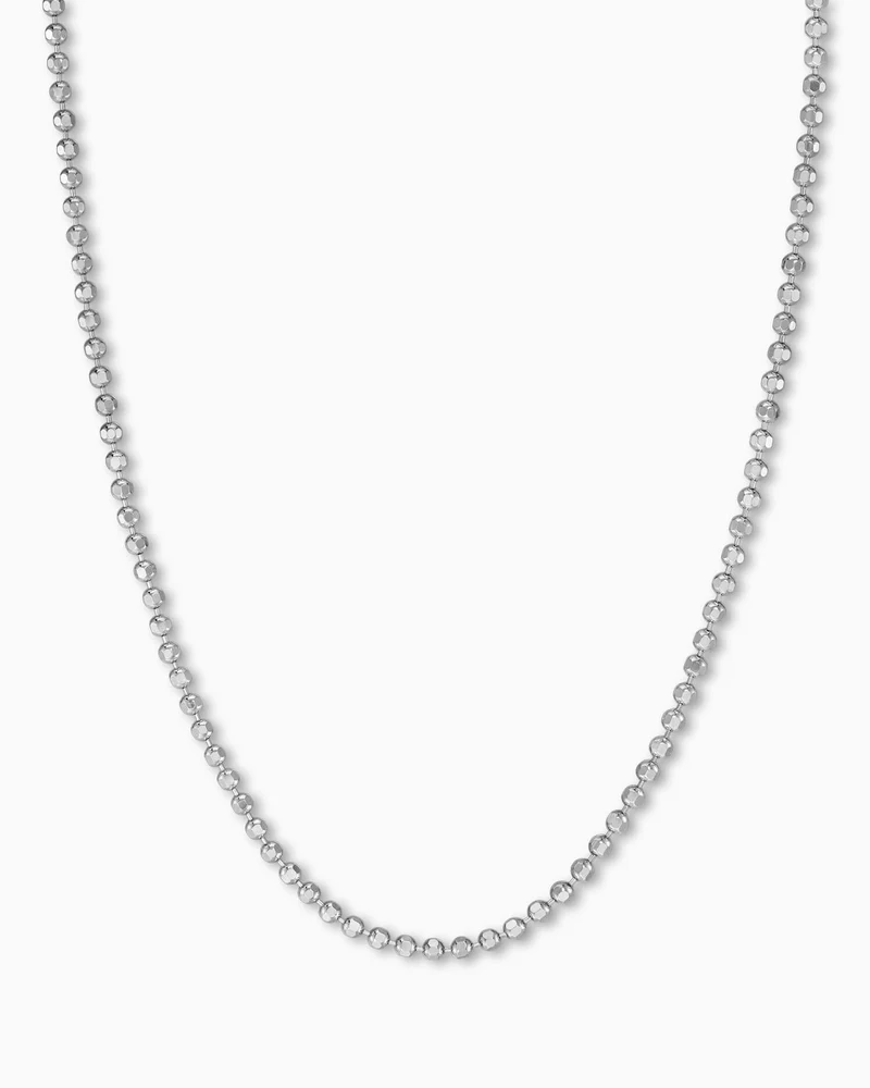 Kugelkette 925 Silber Rhodiniert 1,20mm