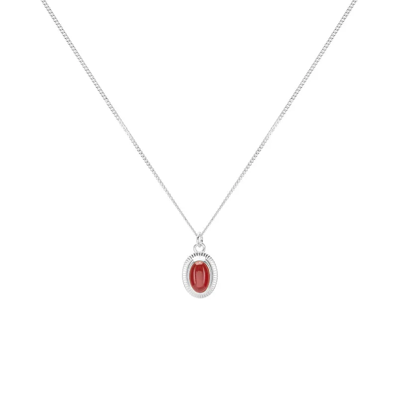 Onyx Silberkette