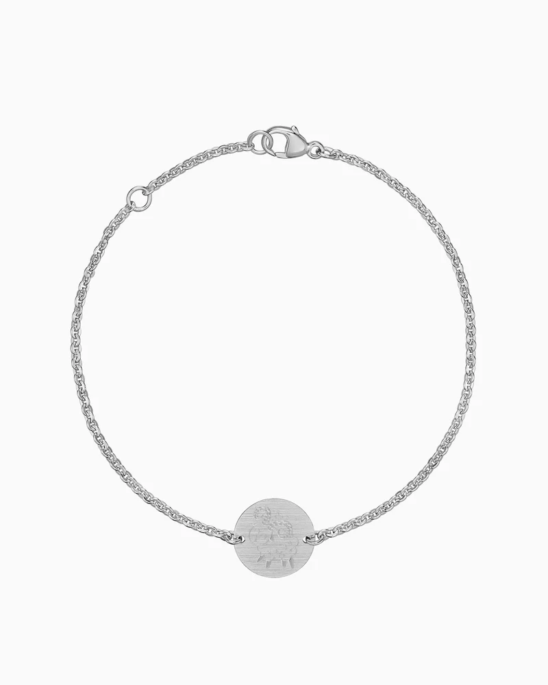 Sternzeichen Gravurarmband Gravurplatte Rund