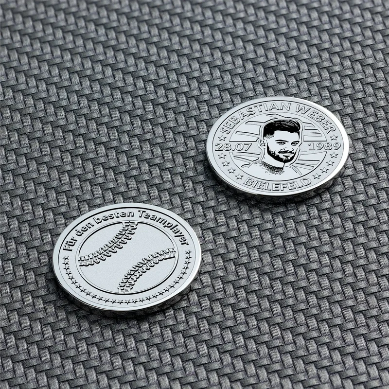 Baseball – personalisierte Münze mit deinem Text