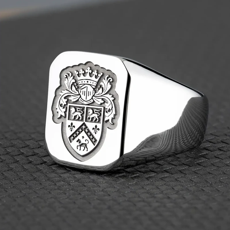 Wappenring Herren: Edelstahl Siegelring – Symbol von Tradition, Prestige und Individualität