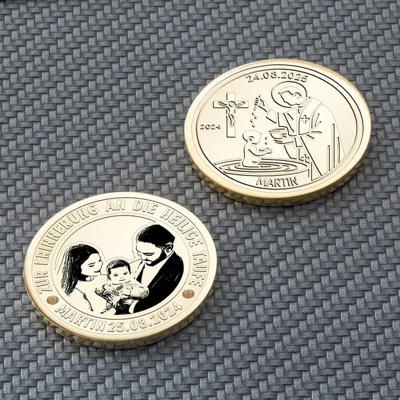Taufe Münze – Ein bleibendes Geschenk zur Taufe | Tauftaler