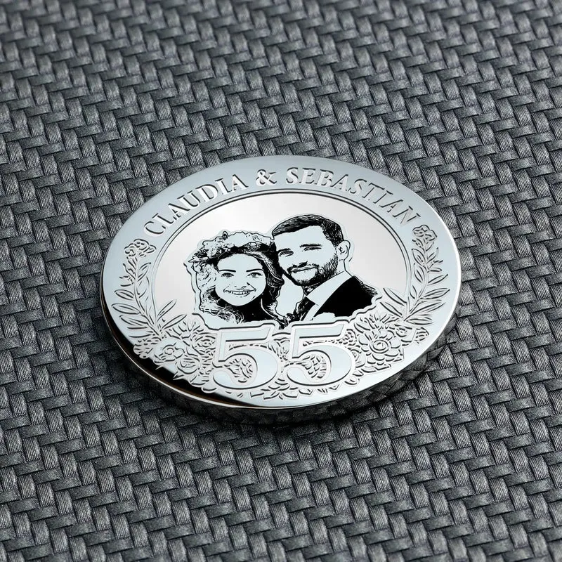 Geschenk 55 Hochzeitstag – Einzigartige Geschenkidee zur Platinhochzeit | 55 Jahre Verheiratet Geschenk