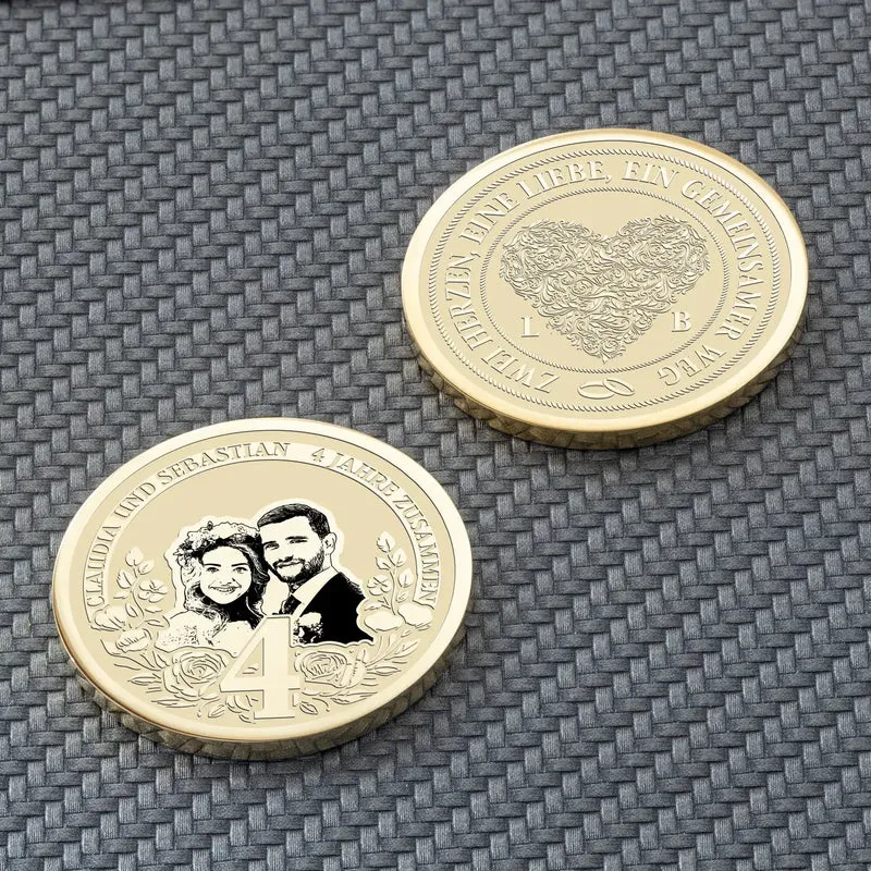 Geschenk 4. Hochzeitstag – Die perfekte Erinnerung an 4 gemeinsame Jahre | 4 Jahre verheiratet Geschenk