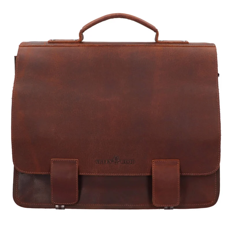 Scott Aktentasche Herren Leder Laptop Businesstasche 15 Zoll