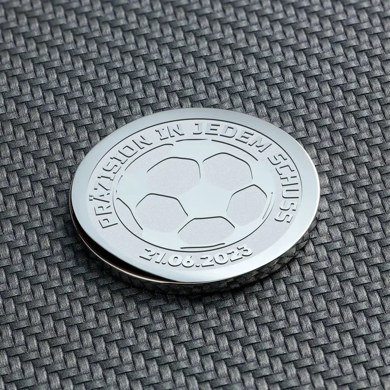 Fußballmedaille - Medaille für Fußballspieler - Personalisierte Münze