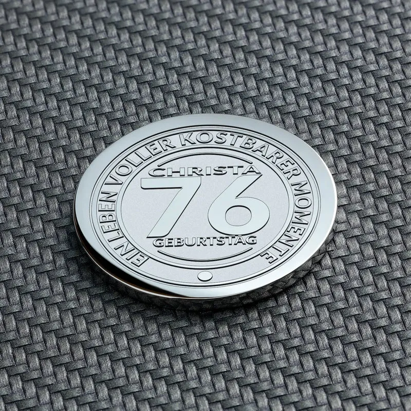 76. Geburtstag Geschenk | 76 Jahre Geburtstagsgeschenk personalisiert | Jahrgang 1948 Geschenkidee | Personalisierte Münze