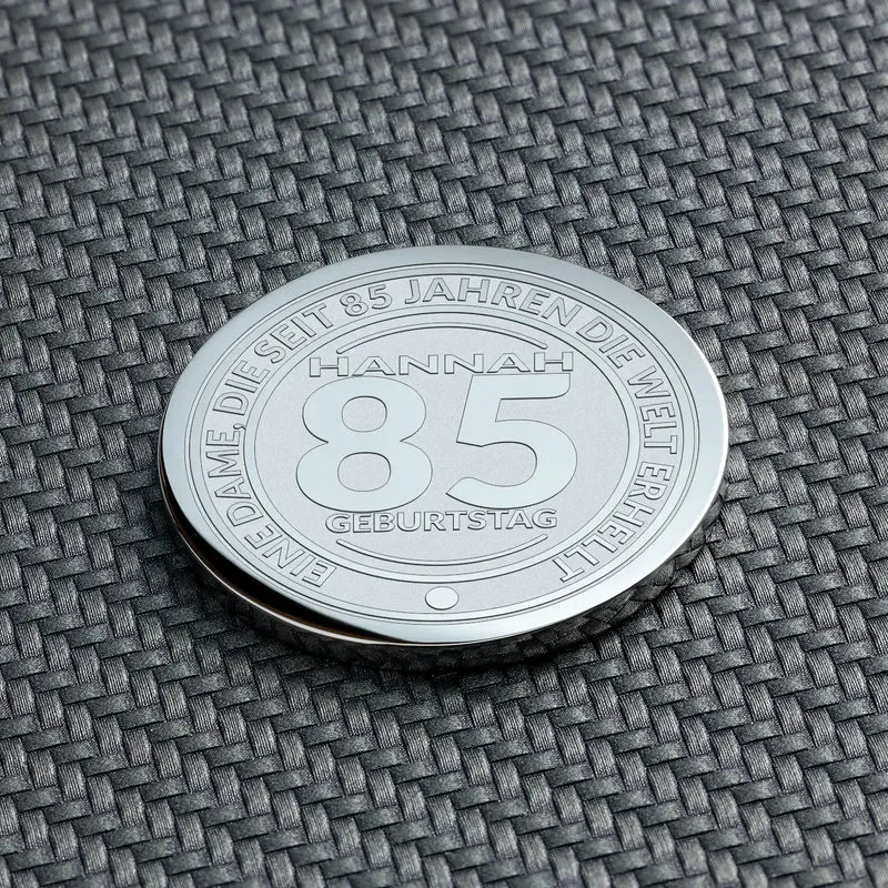 Das ideale Geschenk zum 85. Geburtstag: Eine personalisierte Münze