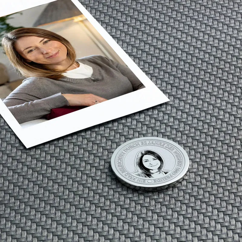 Ein Geschenk für meine Frau – Personalisierte Münze mit Gravur