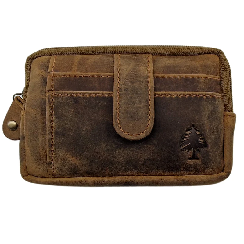 Leif Schlüsseletui mit Kartenfach und Münzfach Leder Schlüsseltasche
