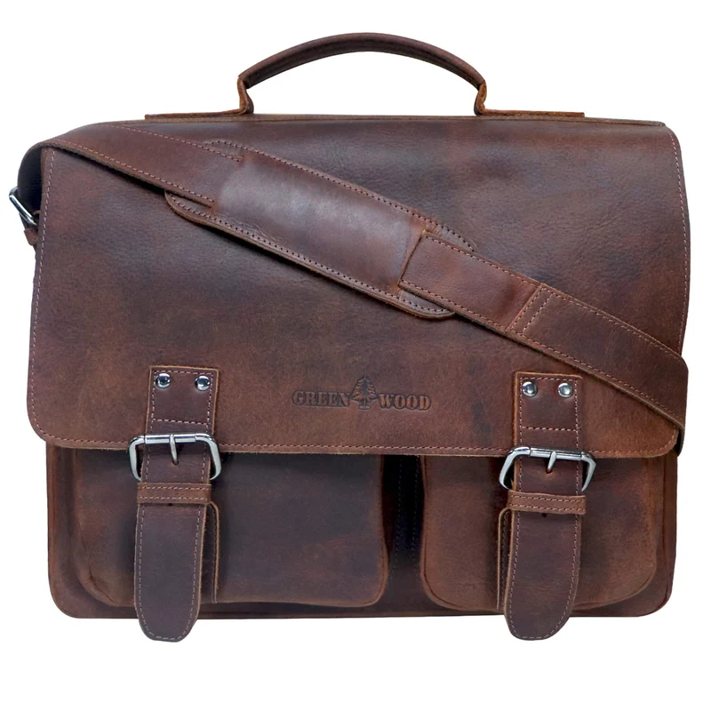 Kurt Lehrertasche Leder Damen Große Aktentasche Herren Business