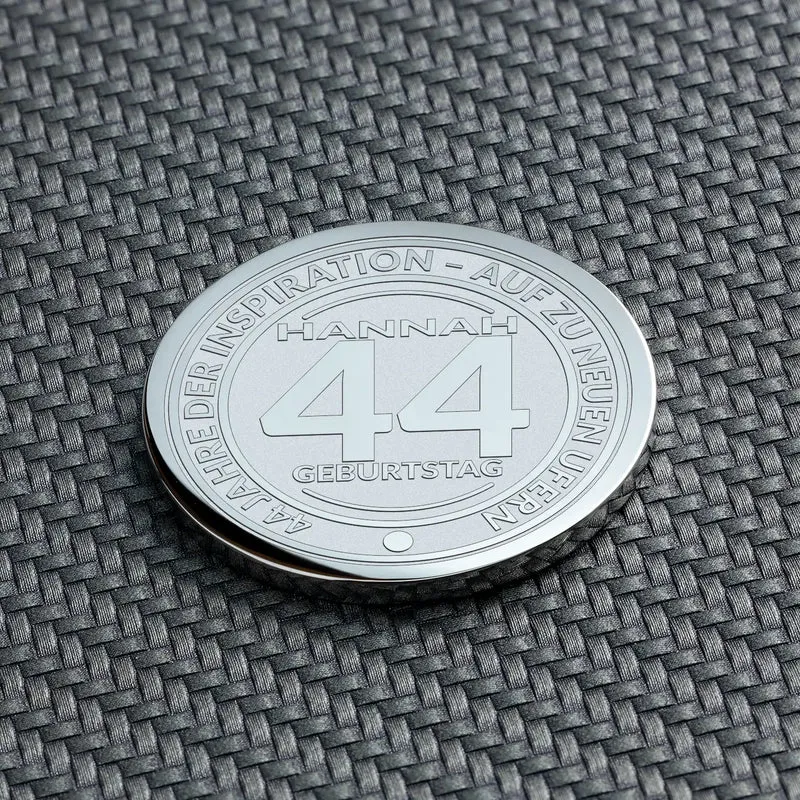 44. Geburtstag Geschenk | Geschenk zum 44. Geburtstag: Personalisierte Geburtstagsmünze