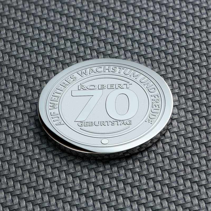 Das perfekte Geschenk zum 70. Geburtstag: Eine personalisierte Geburtstagsmünze