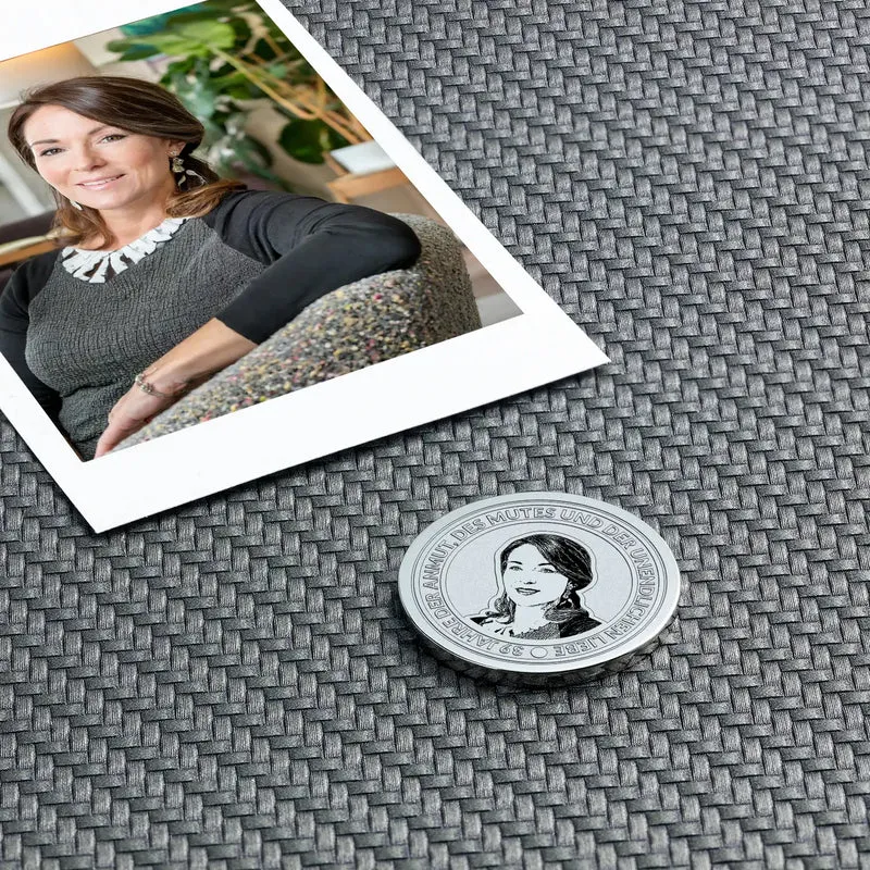 Geburtstagsgeschenk Frau: Einzigartige Geburtstagsmünze mit Zahl