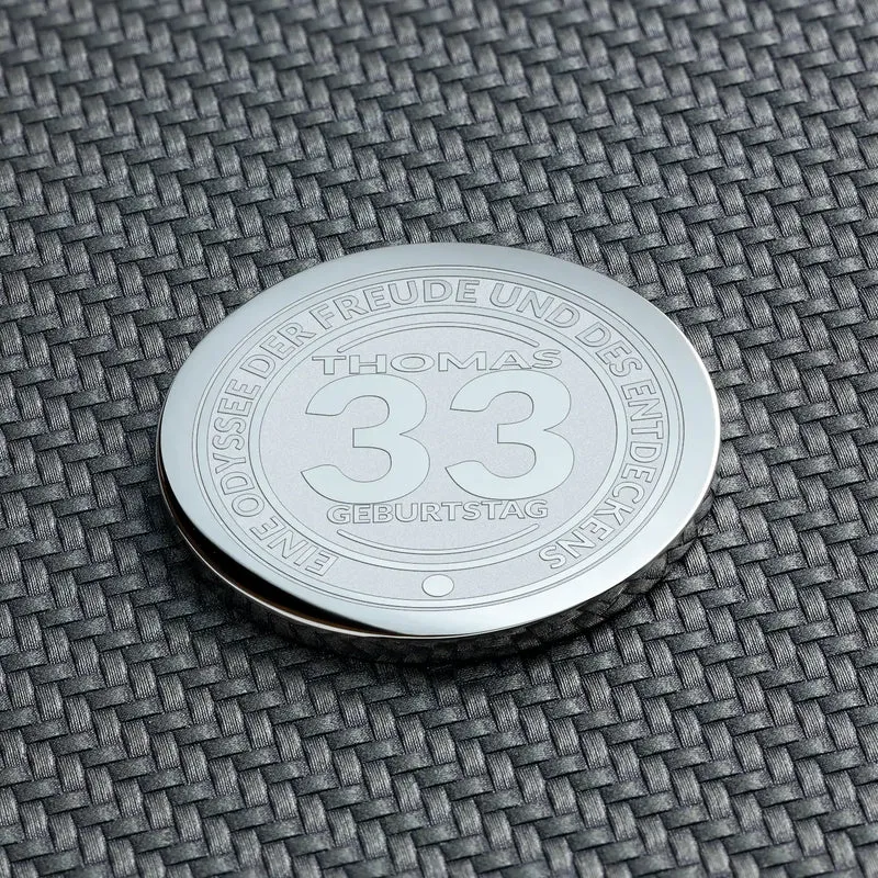 Geschenk zum 33. Geburtstag – Personalisierte Geburtstagsmünze