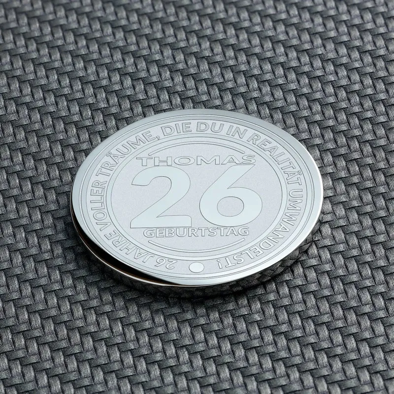 26. Geburtstag Geschenk | Einzigartiges Geschenk zum 26. Geburtstag: Personalisierte Geburtstagsmünze