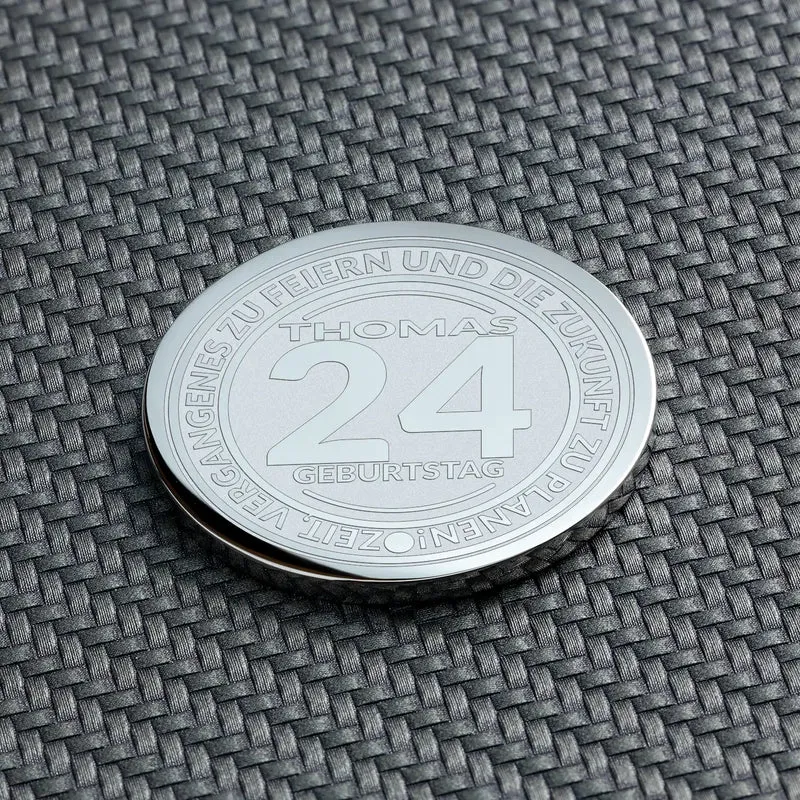 Geschenk zum 24. Geburtstag - Personalisierte Geburtstagsmünze: Ein kreatives 24. Geburtstag Geschenk