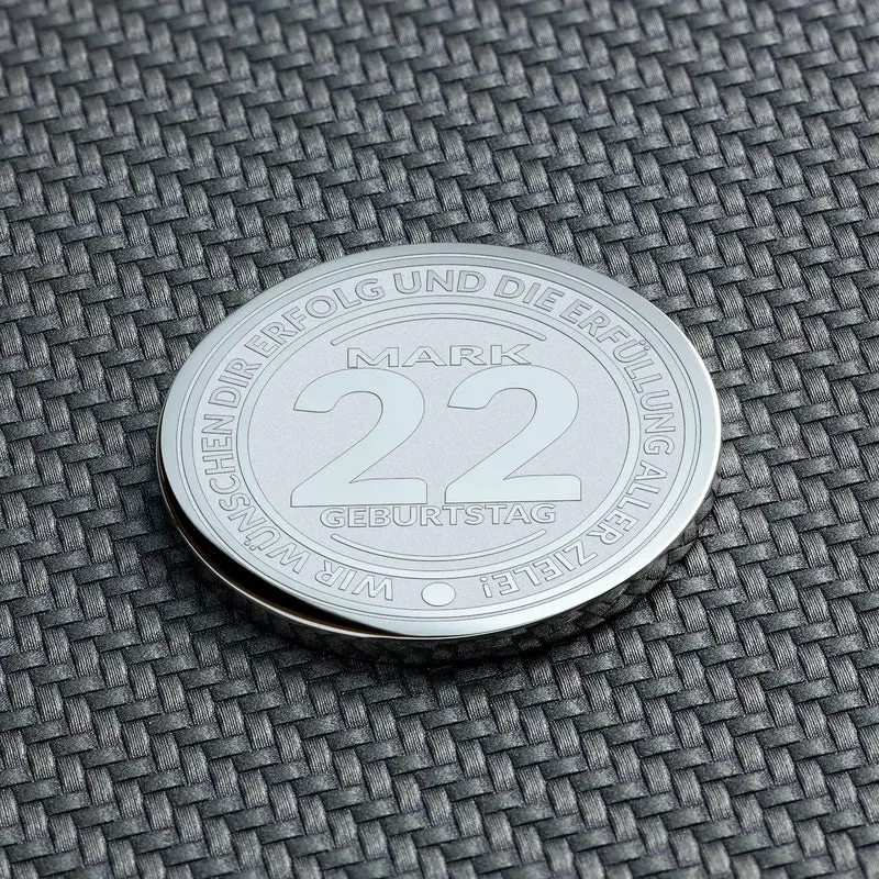 Geschenk zum 22. Geburtstag: Personalisierte Geburtstagsmünze