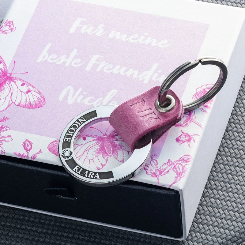 Einzigartiger Schlüsselanhänger für die beste Freundin mit 3D-Gravur – das perfekte Geschenk