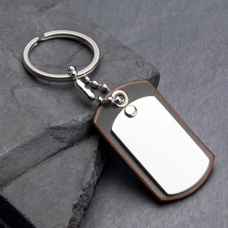 Schokoladenbrauner Personalisierter Schlüsselanhänger von seQua