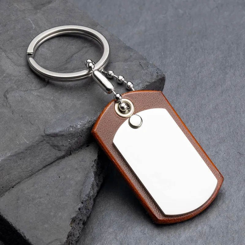 Kastanienbrauner Leder Schlüsselanhänger - Ihr perfektes personalisiertes Accessoire