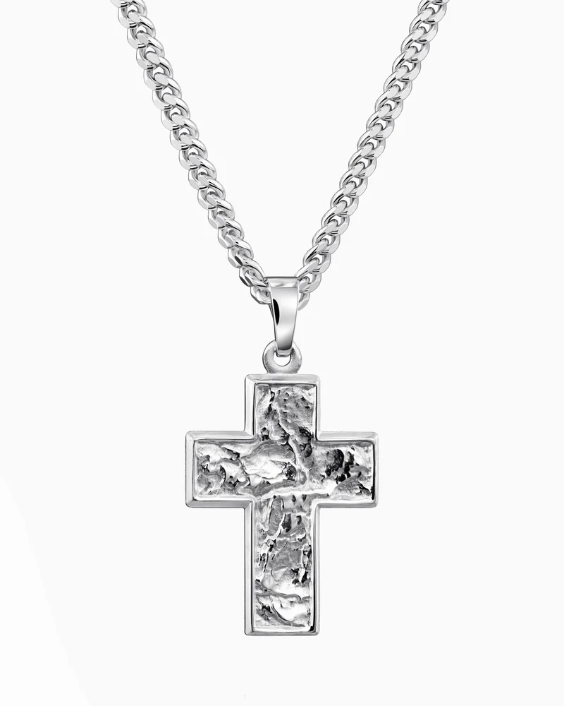 Kreuz Halskette Gravurplatte Anhänger Sueno