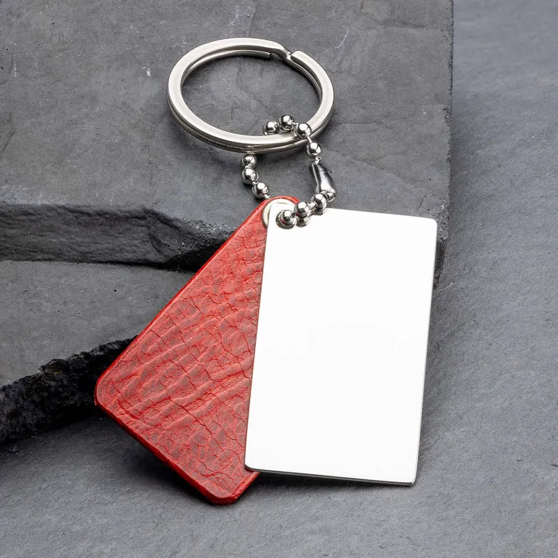 Personalisierter Roter Leder Schlüsselanhänger: Qualität und Luxus