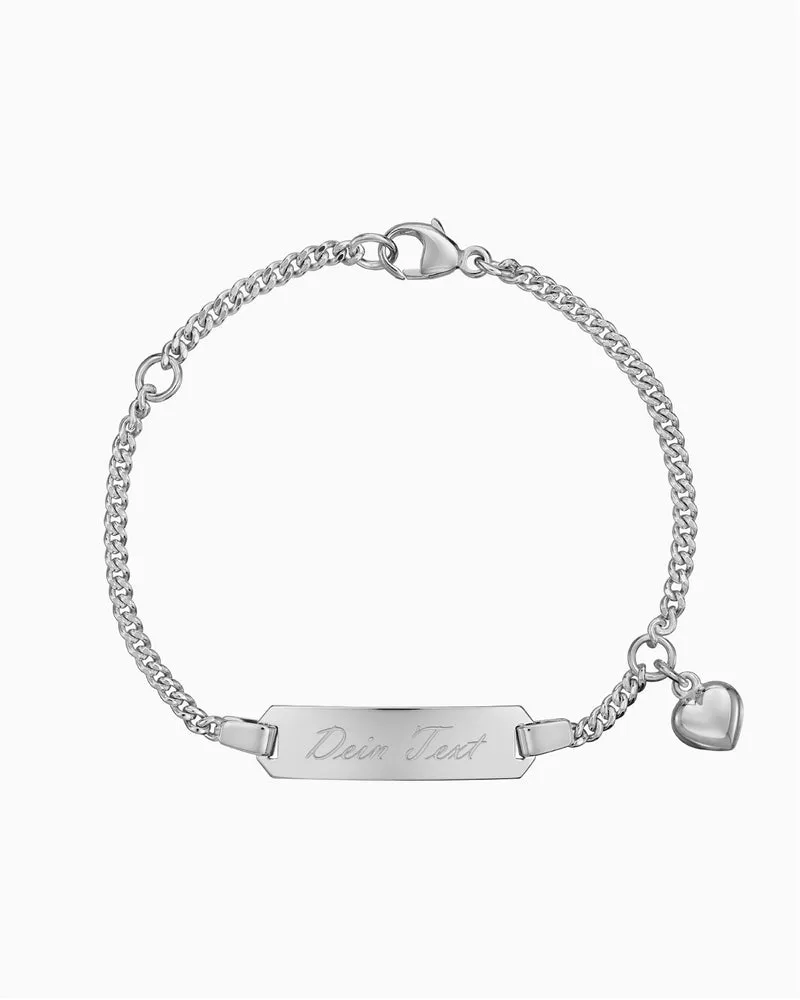 Gravurarmband Gravurplatte Herz