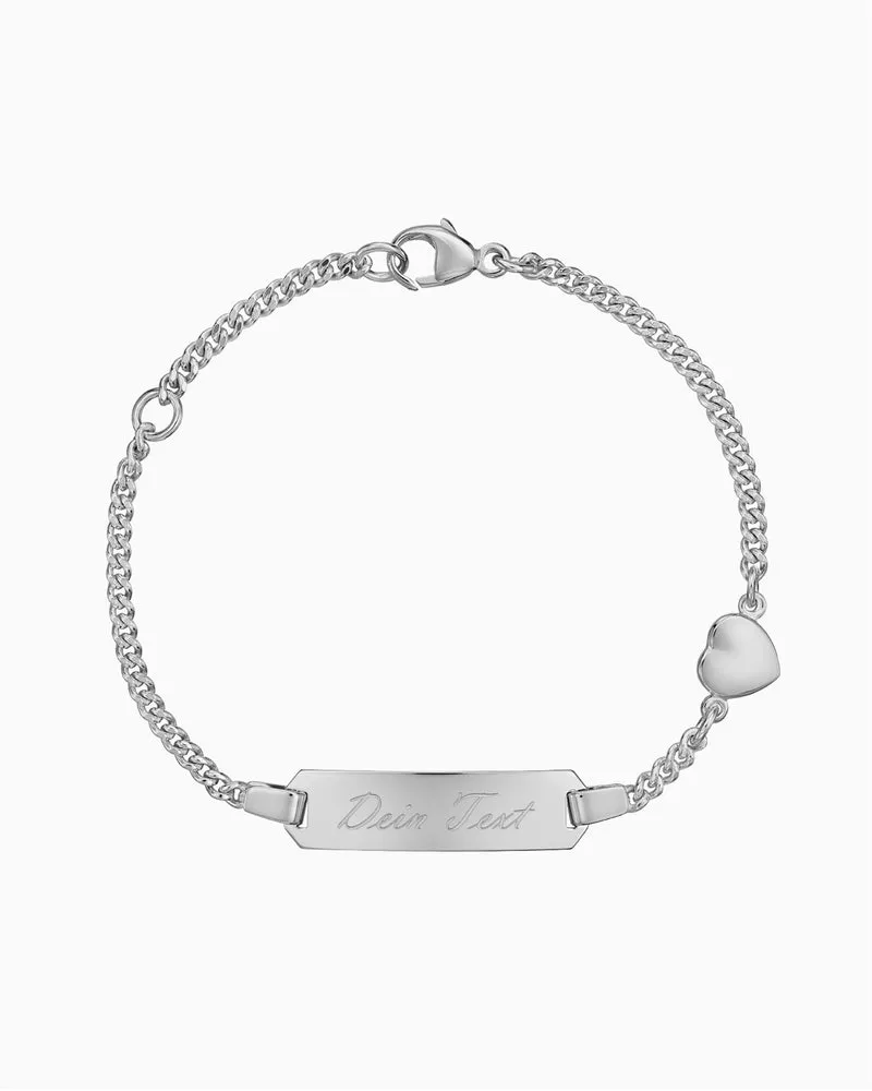 Gravurarmband Gravurplatte Herz