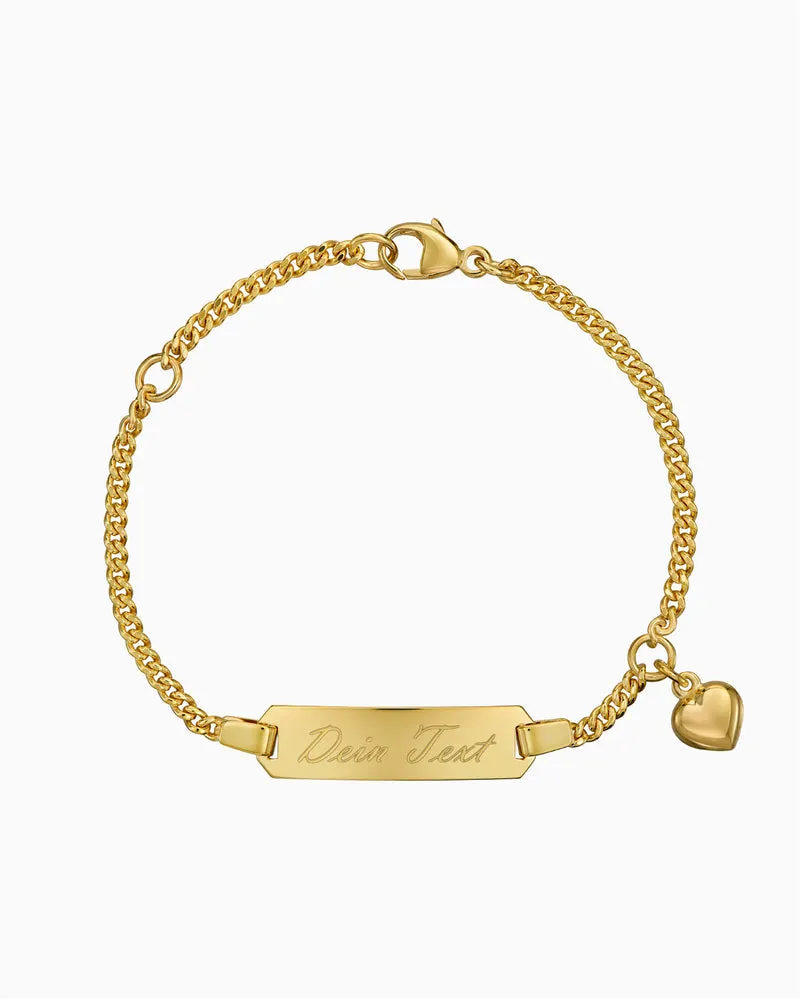 Gravurarmband Gravurplatte Herz