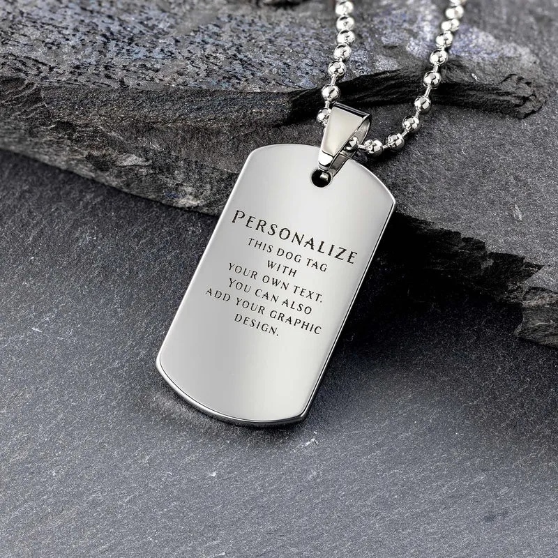 Personalisierte Erkennungsmarken - Unverwüstliche Dog Tag mit Gravur