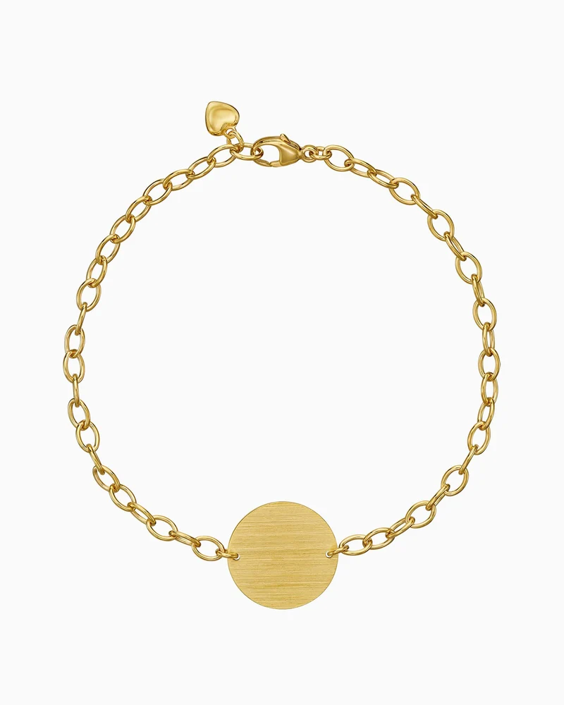 Gravurarmband Gravurplatte Rund